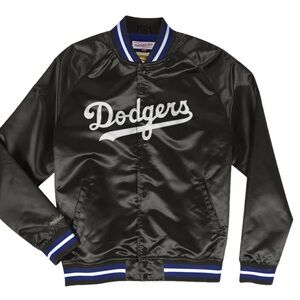 Mitchell & Ness Los Angeles Dodgers Jacket "Black White" SZ. Medium